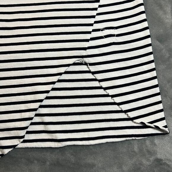 Frank & Eileen Sleeveless Striped Scoop Neck Relaxed Asymmetric Tank Size XS - Picture 6 of 7